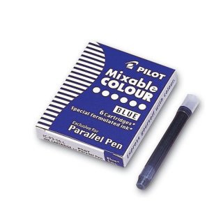 PILOT Tintenpatronen für Füllhalter Parallel Pen blau 6er