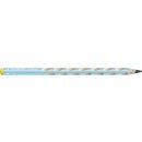 Ergonomischer Dreikant-Bleistift für Linkshänder - STABILO EASYgraph in blau - 2er Pack - Härtegrad HB