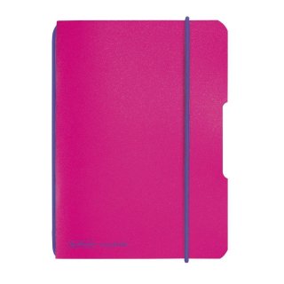 herlitz my.book flex Notizheft A6 40 Blatt kariert pink