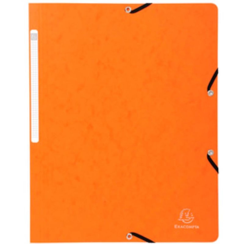 EXACOMPTA Eckspannermappe, DIN A4, aus Karton, orange
