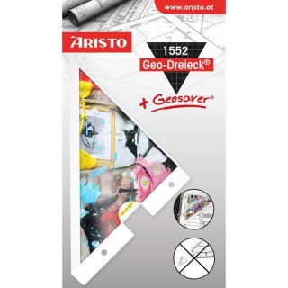 ARISTO Geodreieck® 16 cm transparent, mit Geosaver® Crazy (AR17723B)