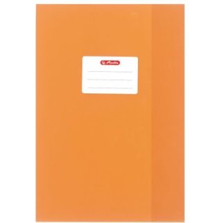 herlitz Heftschoner DIN A4, geprägt (Bast), PP, orange