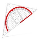 ARISTO GEO College Geometrie Dreieck 16 cm, transparent...