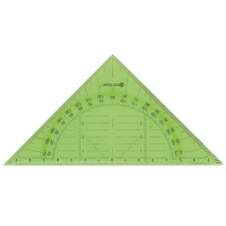 Bestpoint flexibles Geometriedreieck 14cm grün