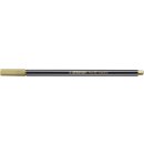 Premium Metallic-Filzstift - STABILO Pen 68 metallic - Einzelstift - gold 68/810