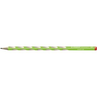 Schmaler Dreikant-Bleistift für Rechtshänder - STABILO EASYgraph S in grün - Einzelstift - Härtegrad HB