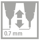 Fineliner mit gefederter Spitze - STABILO SENSOR M - medium - Einzelstift - rot