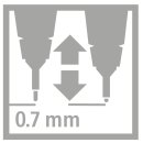 Fineliner mit gefederter Spitze - STABILO SENSOR M - medium - 4er Pack - hellgrün, türkis, pink, lila