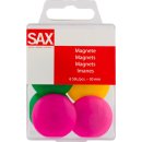 SAX farebné veľké magnety, 3cm - 6 kusov