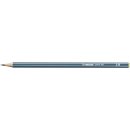 Bleistift - STABILO pencil 160 in petrol - Einzelstift - Härtegrad 2B