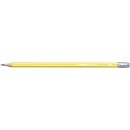 Bleistift mit Radierer - STABILO pencil 160 in gelb- Härtegrad HB - 3er Pack