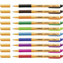 Tintenroller - STABILO pointVisco - 10er Drum - mit 10 verschiedenen Farben
