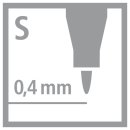 Permanent-Marker - STABILO Write-4-all - superfein - Einzelstift - schwarz