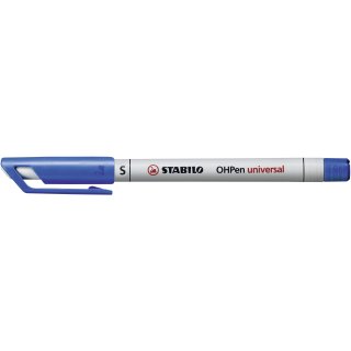 Folienstift - STABILO OHPen universal - wasserlöslich superfein - Einzelstift - blau