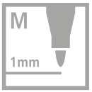 Premium-Filzstift - STABILO Pen 68 - Einzelstift - dunkelgrau 68/96