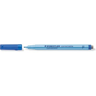 STAEDTLER Lumocolor 305F correctable Universalstift 0,6mm blau
