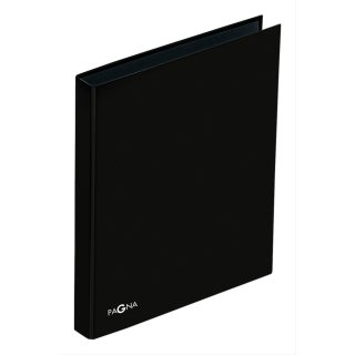 PAGNA Ringbuch DIN A4 "Basic Colours" 25mm, 2 Ring-Mechanik, schwarz