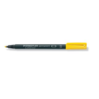 STAEDTLER Lumocolor 314 permanent Universalstift 1,0 od. 2,5mm gelb