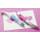 Ergonomischer Tintenroller für Linkshänder - STABILO EASYoriginal metallic in neonpink - Einzelstift - Schreibfarbe blau (löschbar) - inklusive Patrone