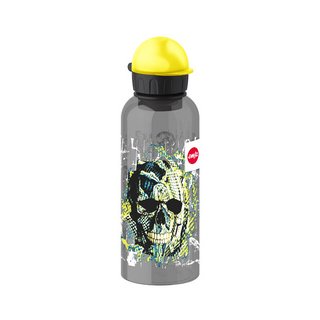 emsa TEENS Trinkflasche, 0,6 Liter, Motiv: Skull