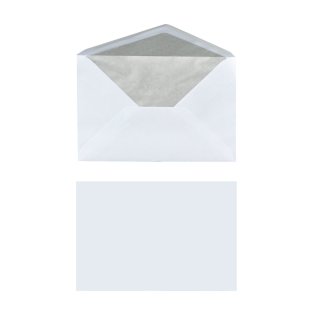 herlitz Briefumschlag Seidenfutter, DIN C6, ohne Fenster, weiß 25 Stück