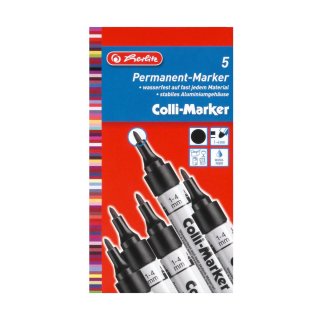 herlitz Colli Marker 1-4 mm 5er Set schwarz
