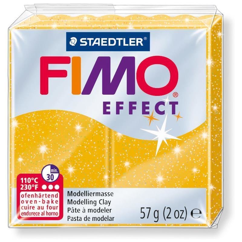 FIMO EFFECT Modelliermasse, ofenhärtend, glitter-gold, 57 g