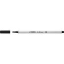 Premium-Filzstift mit Pinselspitze für variable Strichstärken - STABILO Pen 68 brush - 10er Pack - mit 10 verschiedenen Farben