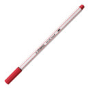 Premium-Filzstift mit Pinselspitze für variable Strichstärken - STABILO Pen 68 brush - Einzelstift -  dunkelrot 568/50