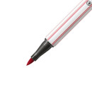 Premium-Filzstift mit Pinselspitze für variable Strichstärken - STABILO Pen 68 brush - Einzelstift -  dunkelrot 568/50