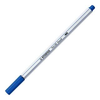 Premium-Filzstift mit Pinselspitze für variable Strichstärken - STABILO Pen 68 brush - Einzelstift -  ultramarinblau 568/32