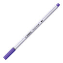 Premium-Filzstift mit Pinselspitze für variable Strichstärken - STABILO Pen 68 brush - Einzelstift -  violett 568/55