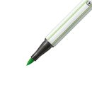 Premium-Filzstift mit Pinselspitze für variable Strichstärken - STABILO Pen 68 brush - Einzelstift -  laubgrün 568/43