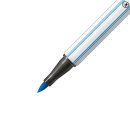 Premium-Filzstift mit Pinselspitze für variable Strichstärken - STABILO Pen 68 brush - Einzelstift -  dunkelblau 568/41