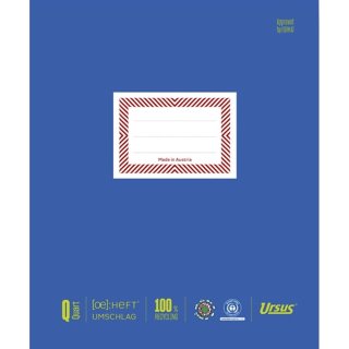 URSUS [OE] Heftumschlag aus Papier QUART blau