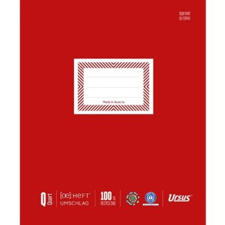 URSUS [OE] Heftumschlag aus Papier QUART rot