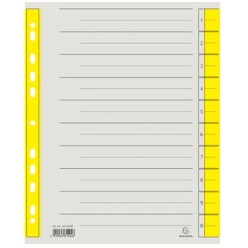 EXACOMPTA Trennblatt, DIN A4 Überbreite, gelb