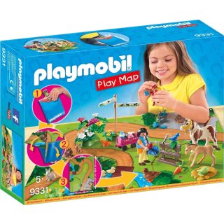 PLAYMOBIL Play Map Ponyausflug 9331