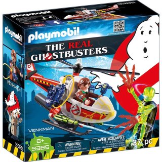 PLAYMOBIL Ghostbusters Venkman mit Helikopter 9385
