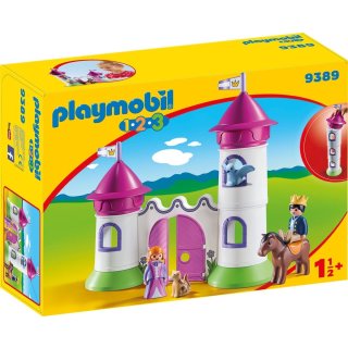 PLAYMOBIL 1-2-3 Schlösschen mit Stapelturm 9389