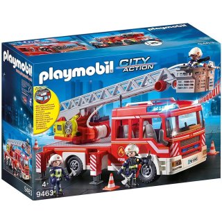 PLAYMOBIL City Action Feuerwehr-Leiterfahrzeug 9463
