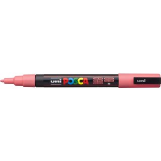 POSCA Acryl Marker PC-3M Feine Spitze 0,9 - 1,3mm, korallenrosa
