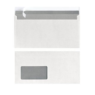 herlitz Briefumschlag, DIN lang, mit Fenster, weiß 25 Stück