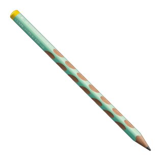 Ergonomischer Dreikant-Bleistift für Linkshänder - STABILO EASYgraph in pastellgrün - Einzelstift - Härtegrad HB