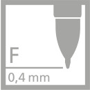 Nachfüllpatrone - STABILO PALETTE Refill - Strichbreite F (0,4 mm) - Einzelpatrone - rot