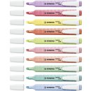 Textmarker - STABILO swing cool Pastel - 8er Pack - mit 8 verschiedenen Farben