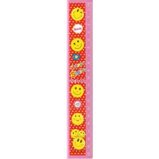 Smile Lineal 20 cm rosa