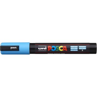 POSCA Acryl Marker PC-5M Mittelfeine Spitze 1,8 - 2,5mm, hellblau