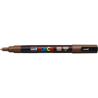 POSCA Acryl Marker PC-3M Feine Spitze 0,9 - 1,3mm, braun