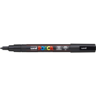 POSCA Acryl Marker PC-3M Feine Spitze 0,9 - 1,3mm, schwarz
